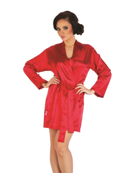 Classic bathrobe ladies' satin short, De...