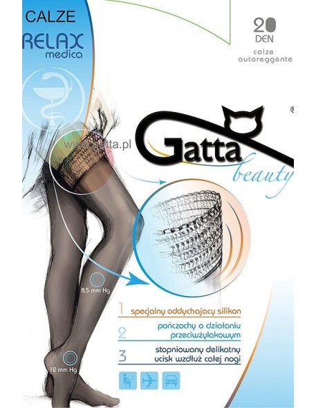 Stockings uciskowe przeciwżylakowe Gatta Calze Relaxmedica 20 den