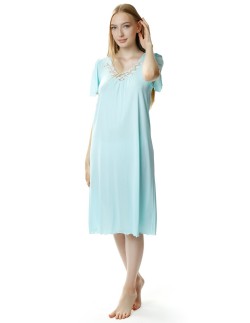 Shirt night women's with short sleeve, Mewa 4112