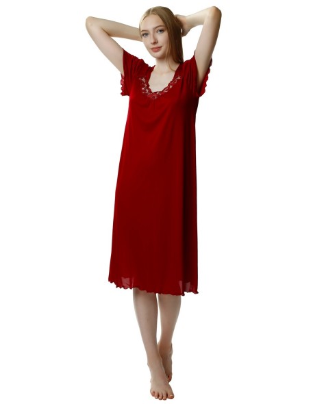 Shirt night women's with short sleeve, Mewa 4112