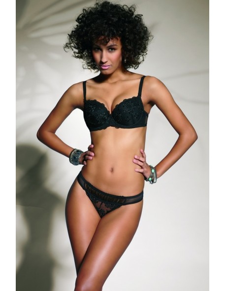 Stringi damskie Krisline Fortuna czarne z...