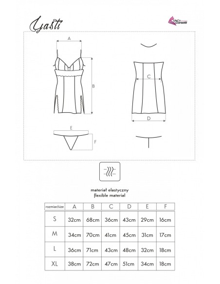 Yasti t-shirt night with thongs, Livia Corsetti lc 13431