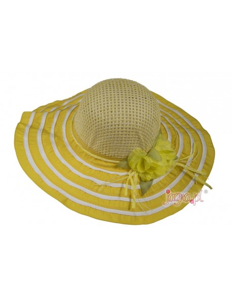 Hat na summer yellow 867 3