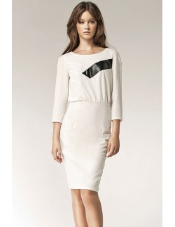 Dress women's midi with 3/4 sleeve, Nife s38