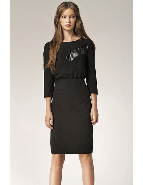 Dress women's midi with 3/4 sleeve, Nife s38