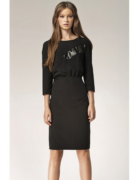 Dress women's midi with 3/4 sleeve, Nife s38