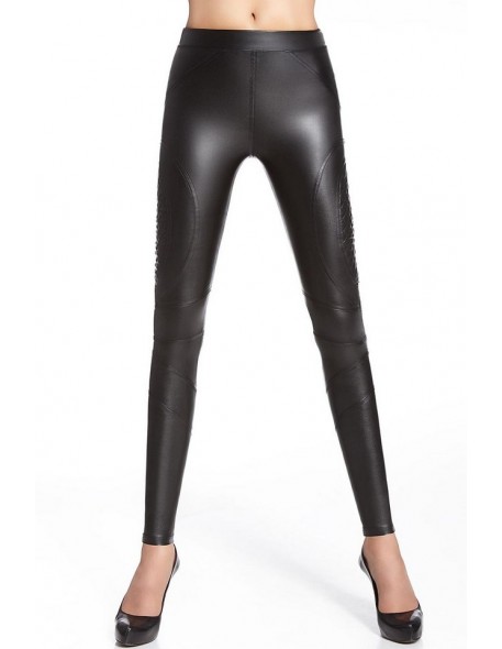 Legginsy lateksowe damskie Bas Bleu Roxana 