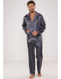 Pajamas men's satin, De Lafense 939