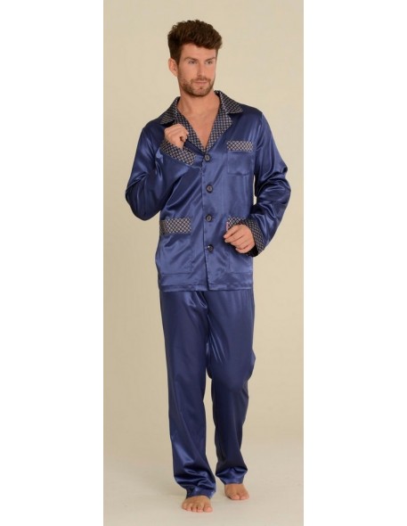 Pajamas men's satin, De Lafense 939