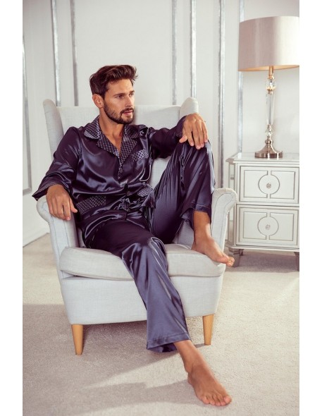 Pajamas men's satin, De Lafense 939