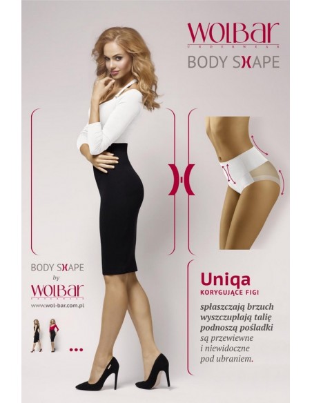 Figi damskie modelujące z wysokim stanem Wol-Bar Uniqa 