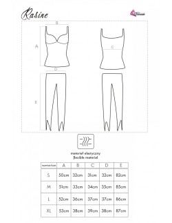 Rasine piżama damska na ramiączkach różowa, Livia... 2