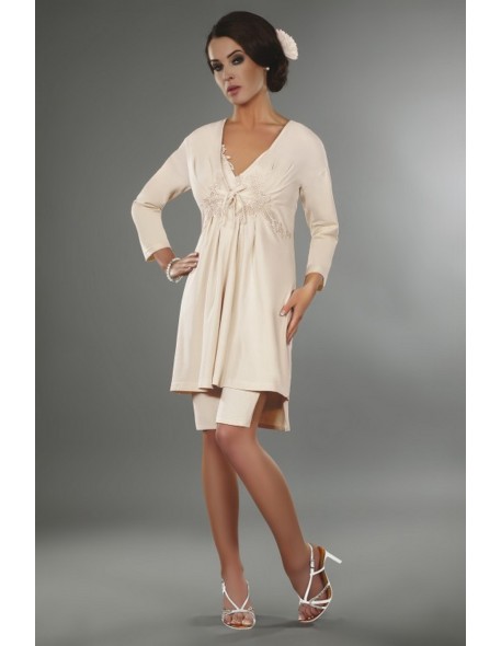 Suri bathrobe ladies' cream, Livia Corsetti lc...