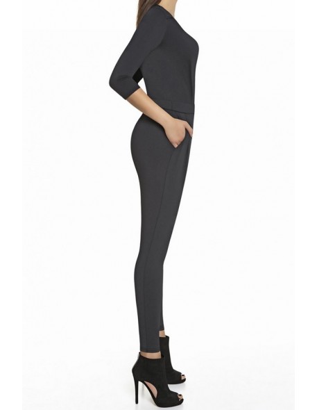 Black overalls ladies' long Bas Bleu Violetta