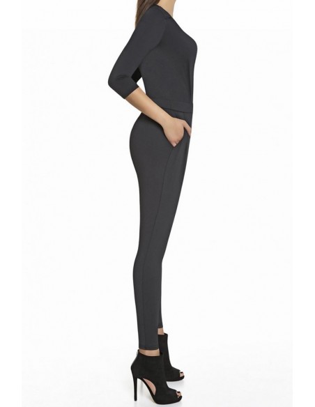 Black overalls ladies' long Bas Bleu Violetta