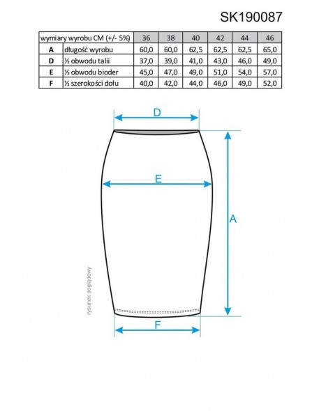 Spódnica damska czarna Enny 190087 