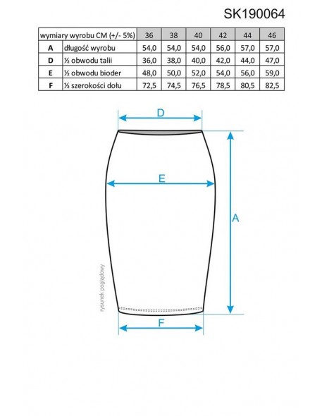 Skirt women's imitacja skóry Enny 190064