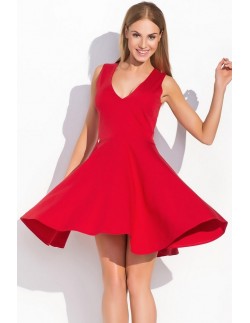 Dress women's sleeveless flared, Makadamia m295