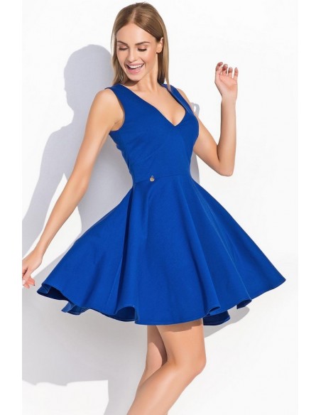 Dress women's sleeveless flared, Makadamia m295