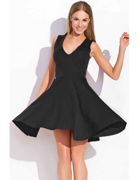 Dress women's sleeveless flared, Makadamia m295