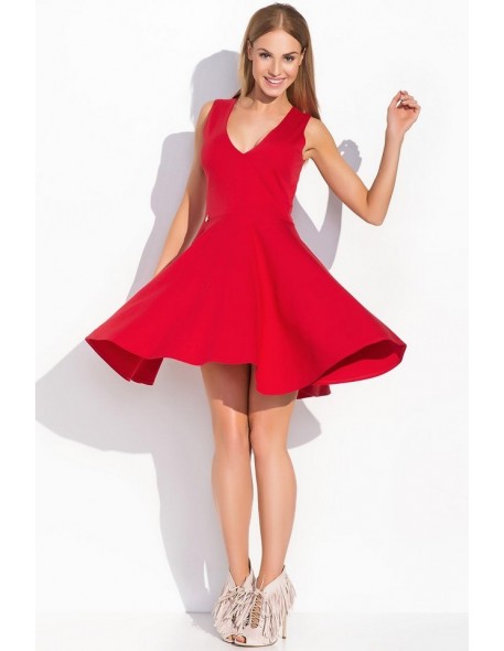 Dress women's sleeveless flared, Makadamia m295