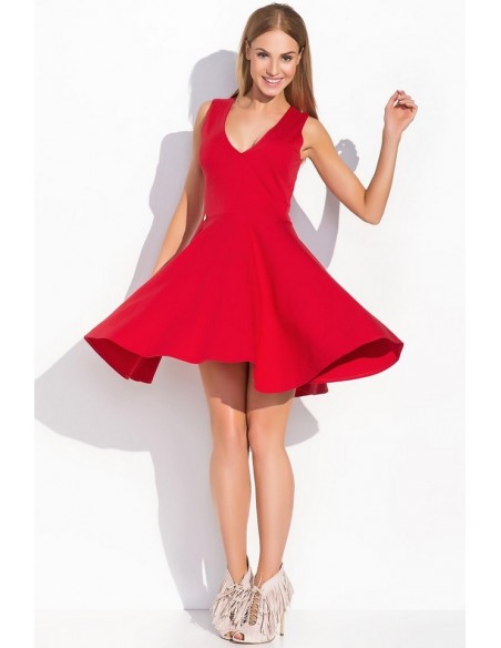 Dress women's sleeveless flared, Makadamia m295