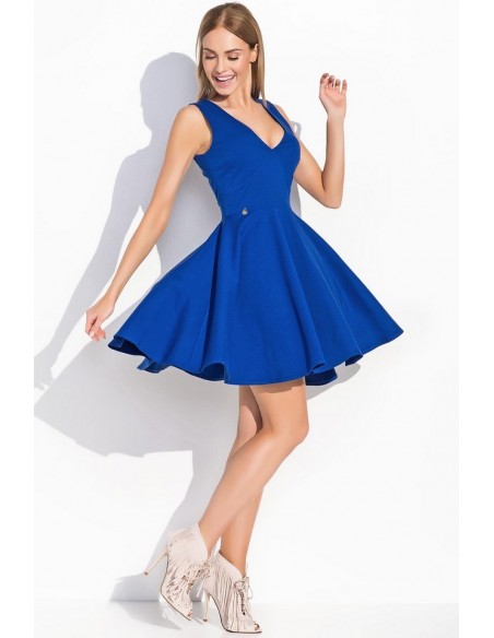 Dress women's sleeveless flared, Makadamia m295