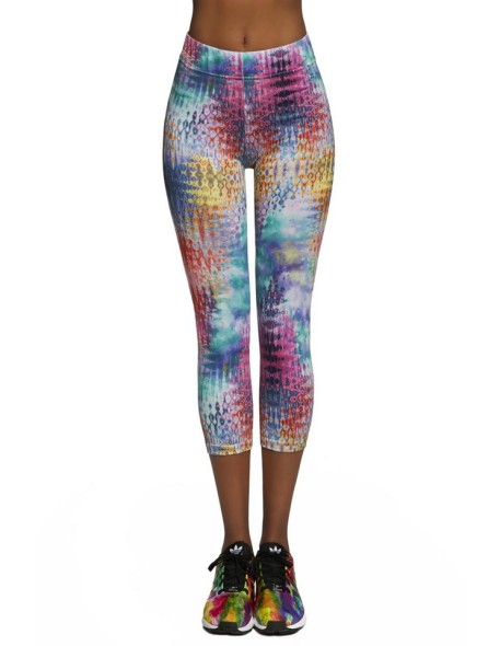 Legginsy sports women's patterned 3/4 Bas Bleu...