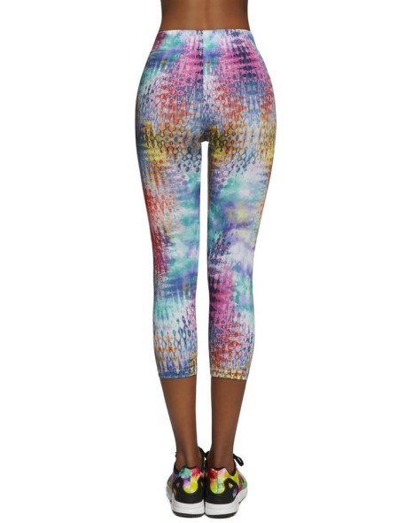 Legginsy sports women's patterned 3/4 Bas Bleu...