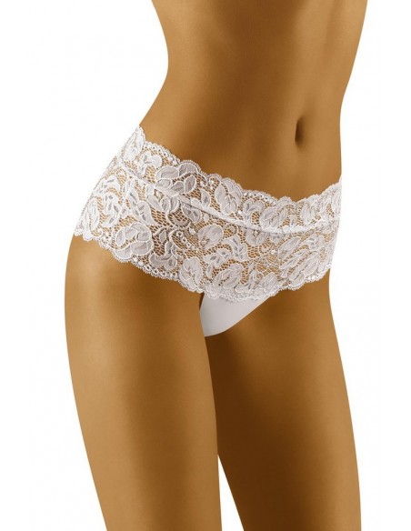 Majtki szorty damskie z koronką Wol-Bar Nova 
