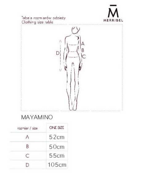 Mayamino kardigan ladies' long with collar...