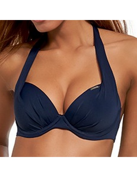 Bra bathing push up Krisline Beach brassiere navy blue