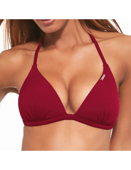 Bra bathing push up Krisline Beach bustier claret