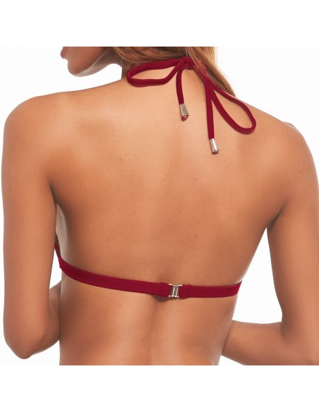 Bra bathing push up Krisline Beach bustier claret