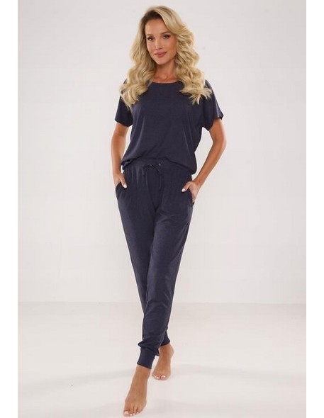 Paula piżama damska krótki rękaw, De Lafense 524