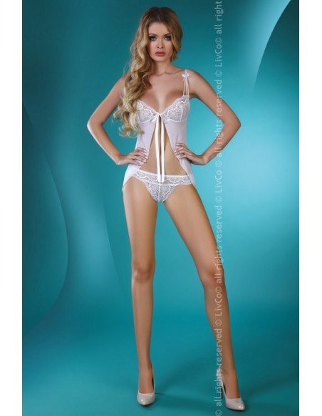 Waseme koszulka nocna z figami biała, Livia Corsetti lc 90190 