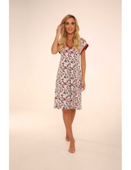 Mia koszula damska z krótkim rękawem 3xl-4xl, De Lafense 472