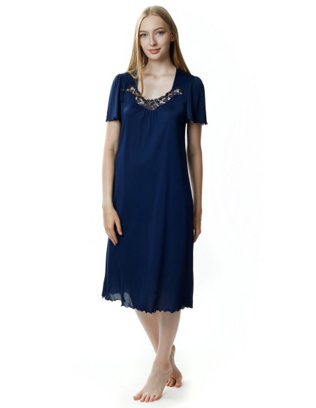 Shirt night women's with short sleeve, Mewa 4112