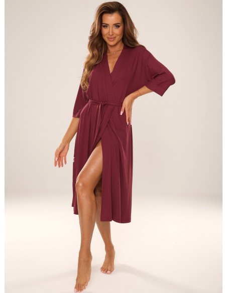 Visa bathrobe ladies' long 3xl-4xl, De Lafense 892