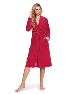 Lydie welur bathrobe ladies' with collar s-2xl, De...
