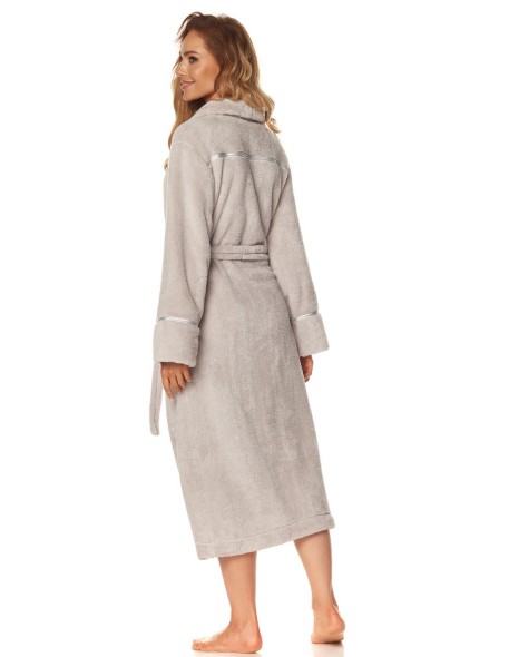 Bathrobe ladies' ciepły long L&L Satyn 2084