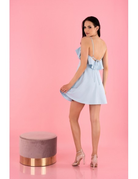 Cooreo dress women's mini na thin straps blue, Merribel d63