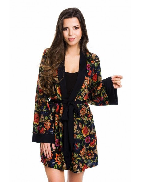 Bathrobe ladies' thin Mediolano Flower 11080