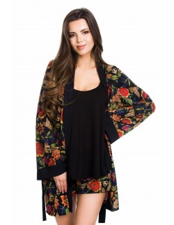 Bathrobe ladies' thin Mediolano Flower 11080 2