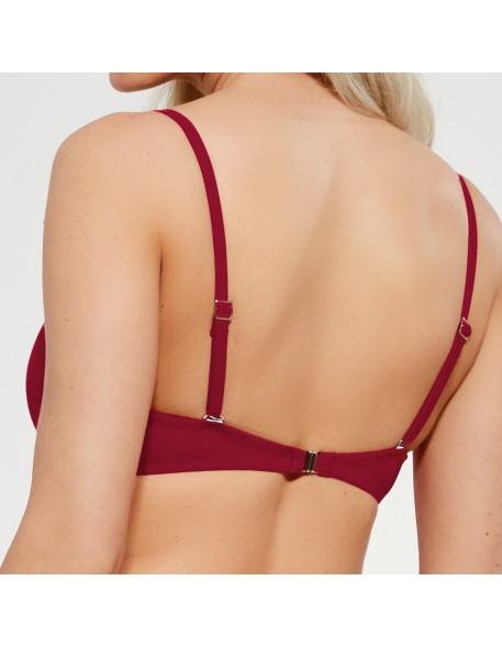Bra bathing strapless Krisline Beach mhm claret