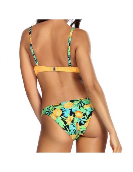 Kostium kąpielowy dwuczęściowy biustonosz Push-up Lorin L2390 