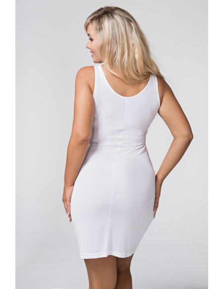 Slip women's under dress on wide straps W02