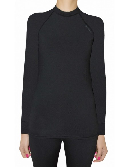 T-shirt thermoactive women's long sleeves black Gwinner top And