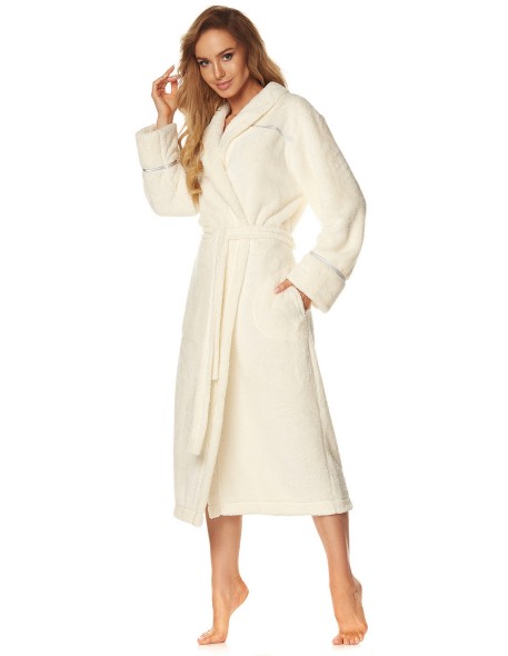 Bathrobe ladies' ciepły long L&L Satyn 2084