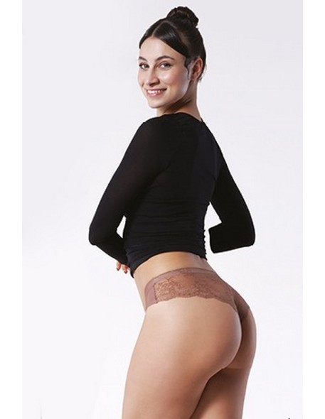 Tanga panty majtki figi damskie bezszwowe wykończenie, Julimex lingerie